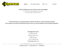 Tablet Screenshot of eigenmann.ch